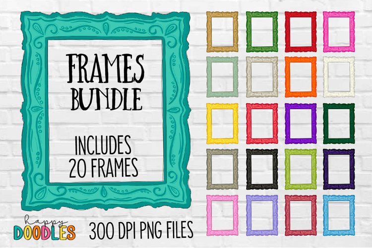 Ornate Frames Clip Art Sublimation Frames