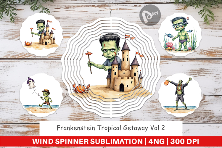 Wind Spinner Tropical Frankenstein