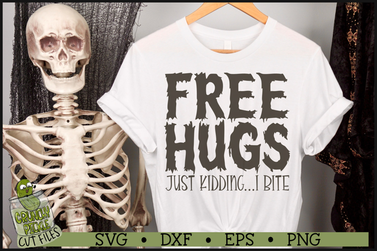 Free Hugs I Bite SVG