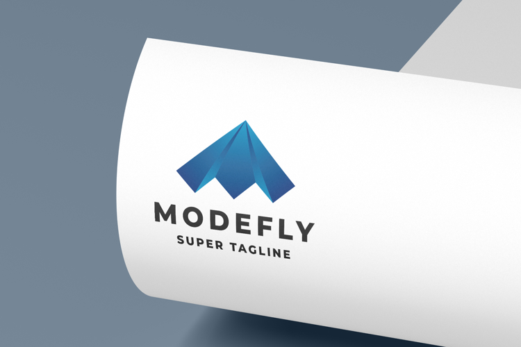 Modefly Abstract Wing Logo