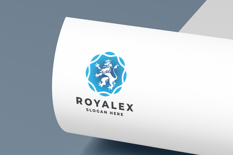 Modern Royal Lion Logo - Heraldic Crest Design