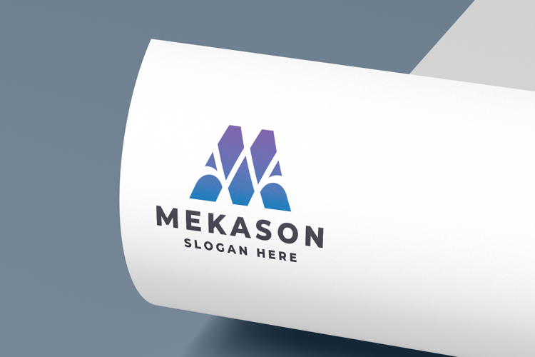 Modern Geometric M Logo