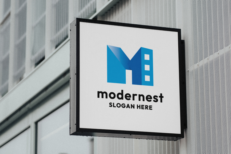 Modern Estate Letter M Logo