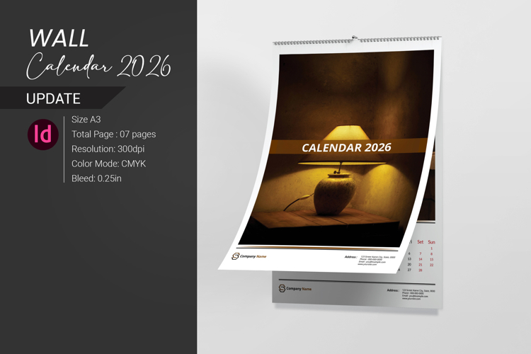 Wall Calendar 2026 example image 1