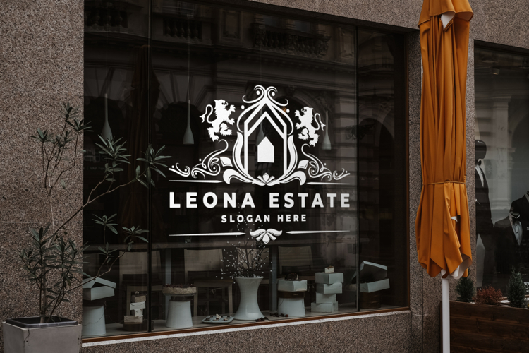 Classic Luxury Lion and Home Crest Logo