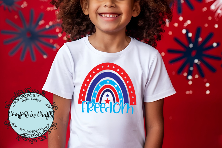 Freedom Rainbow SVG example image 1