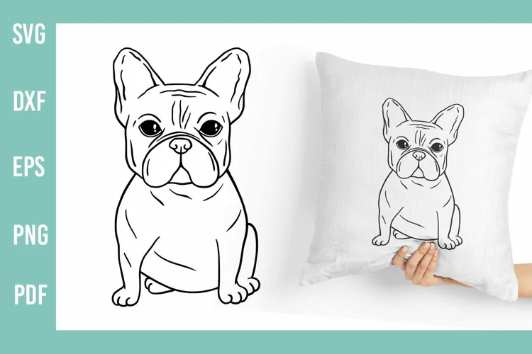 French Bulldog SVG | Hand Drawn Dog