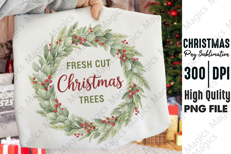 Fresh Cut Christmas Trees png