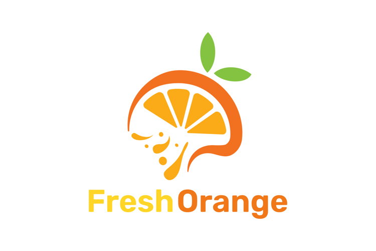 Fresh orange logo vector illustration