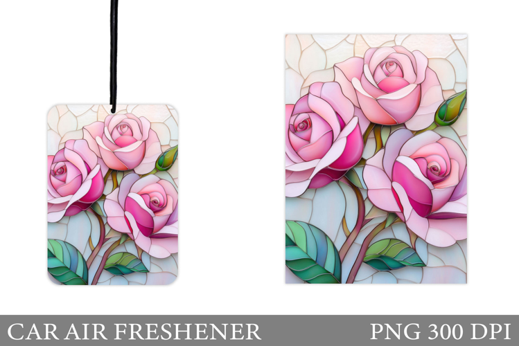 Roses Car Air Freshener. Car Air Freshener Sublimation