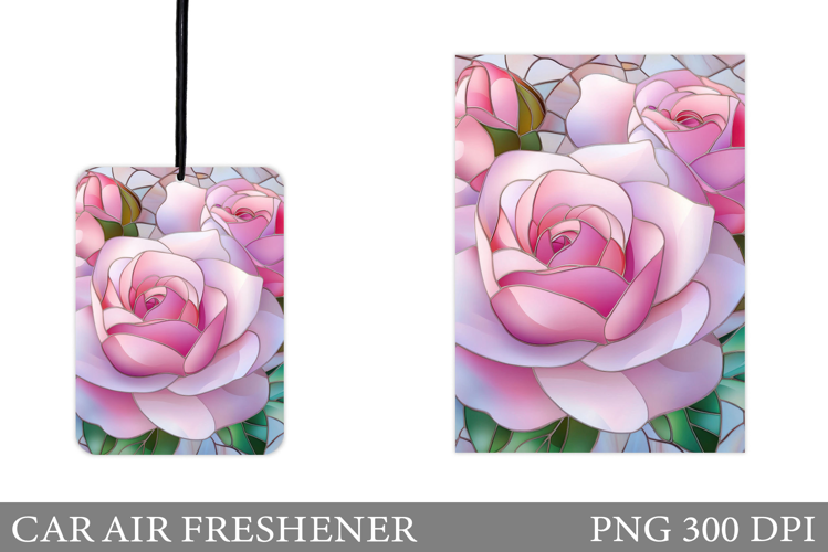 Roses Car Air Freshener. Flowers Car Air Freshener Design