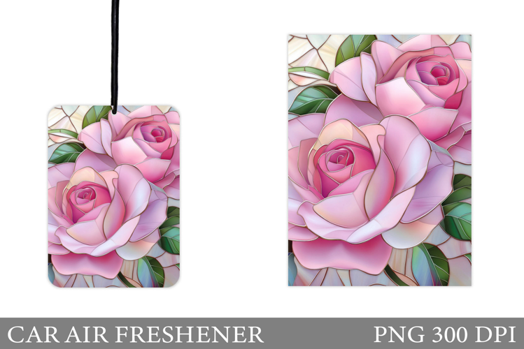 Roses Car Air Freshener. Car Air Freshener Sublimation