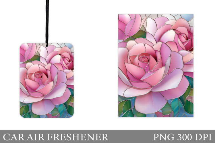 Roses Car Air Freshener. Floral Car Air Freshener Design