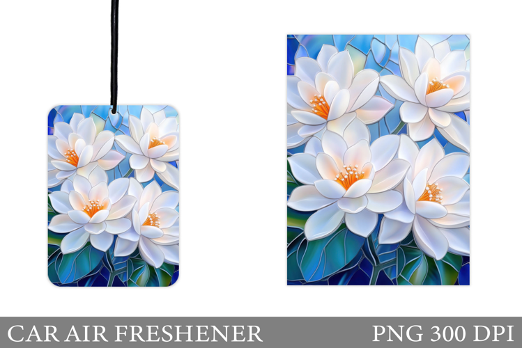 Floral Car Air Freshener. Flowers Car Air Freshener Design