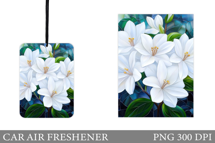 Floral Car Air Freshener. Flowers Car Air Freshener Design