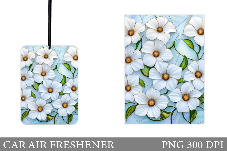 Floral Car Air Freshener. Flowers Car Air Freshener Design