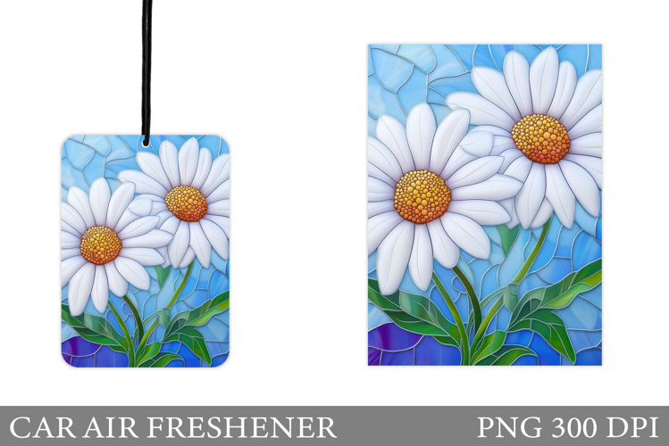 Daisy Flowers Car Air Freshener. Floral Car Air Freshener De