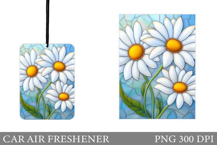 Daisy Flowers Car Air Freshener. Floral Car Air Freshener De