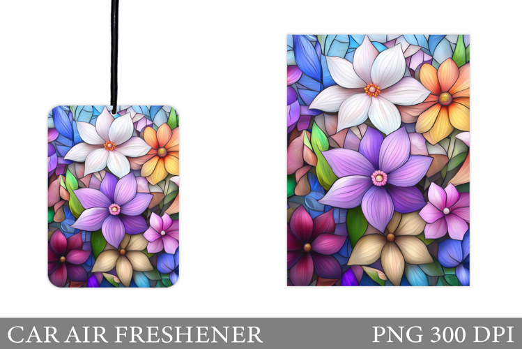 Floral Car Air Freshener. Flowers Car Air Freshener Design