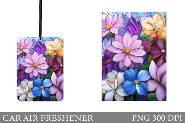 Floral Car Air Freshener. Flowers Car Air Freshener Design