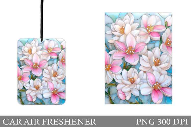 Flowers Car Air Freshener. Car Air Freshener Sublimation