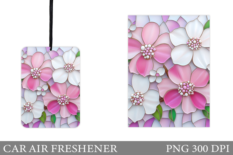 Flowers Car Air Freshener. Car Air Freshener Sublimation