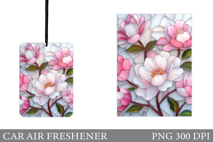 Flowers Car Air Freshener. Car Air Freshener Sublimation