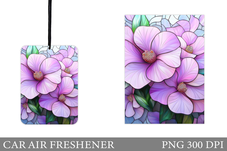 Flowers Car Air Freshener. Car Air Freshener Sublimation