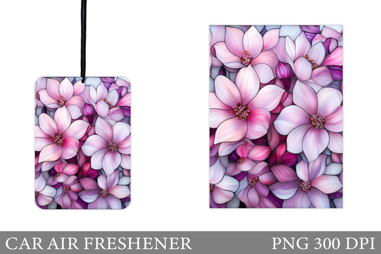 Flowers Car Air Freshener. Car Air Freshener Sublimation