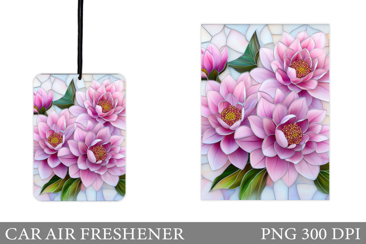 Floral Car Air Freshener. Flowers Car Air Freshener Design