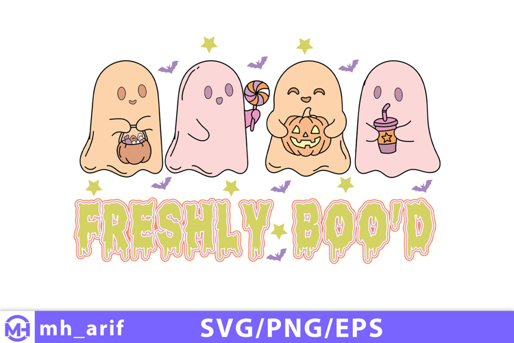 Halloween Coffee Hand-drawn SVG PNG T-shirt Design example image 1