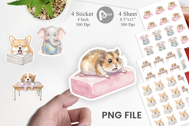 Friday Burnout Animal Sticker