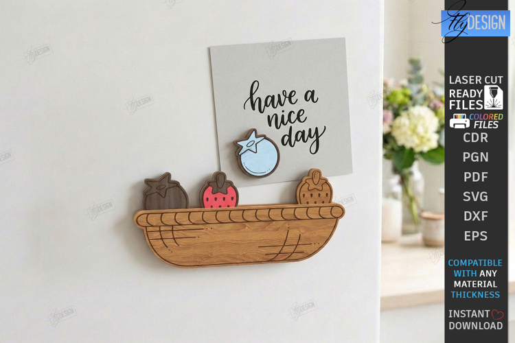 Fridge Magnet Laser Cut | Kitchen Decor SVG | Kitchen Magnet