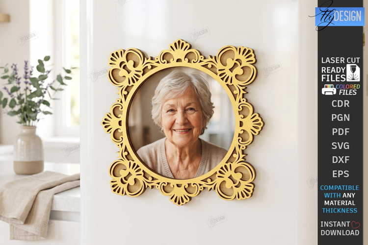 Fridge Magnet Frame Laser Cut | Photo Frame | Wall Decor