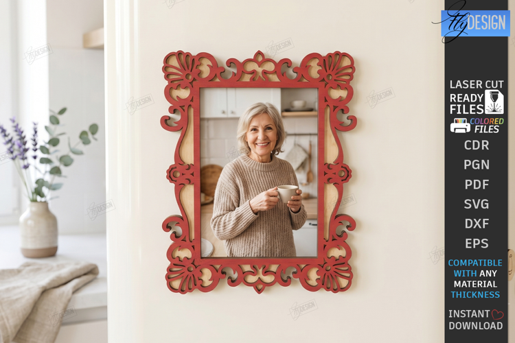 Fridge Magnet Frame Laser Cut | Photo Frame | Wall Decor