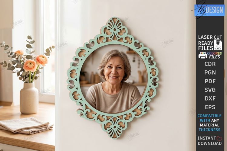 Fridge Magnet Frame Laser Cut | Photo Frame | Wall Decor