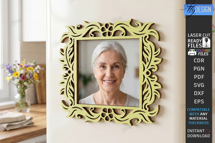 Fridge Magnet Frame Laser Cut | Photo Frame | Wall Decor