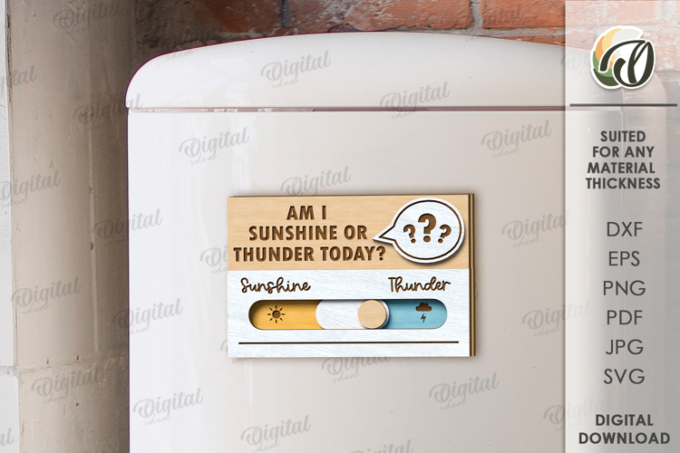 Fridge Reminder Magnet Laser Cut. Tracker Checklist