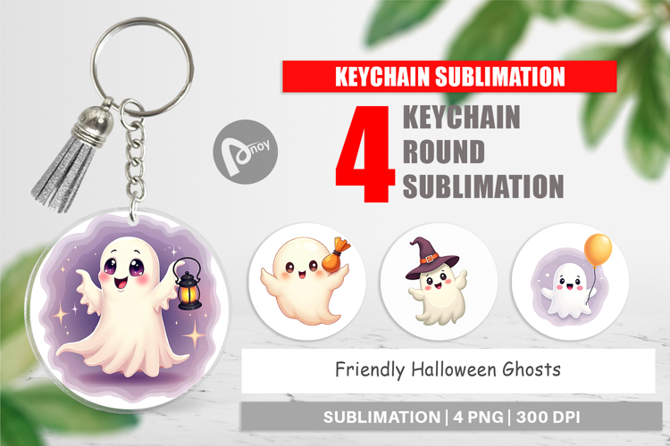 Keychain Friendly Ghosts