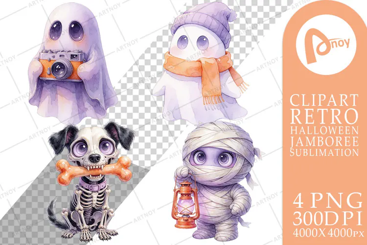 Retro Specters Skeletons Sublimation