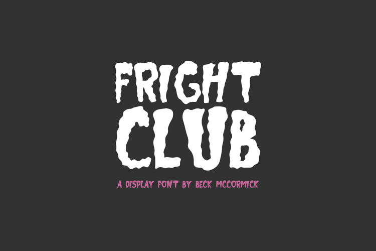 Fright Club Spooky Horror Font