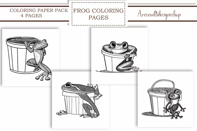 Frog coloring pages