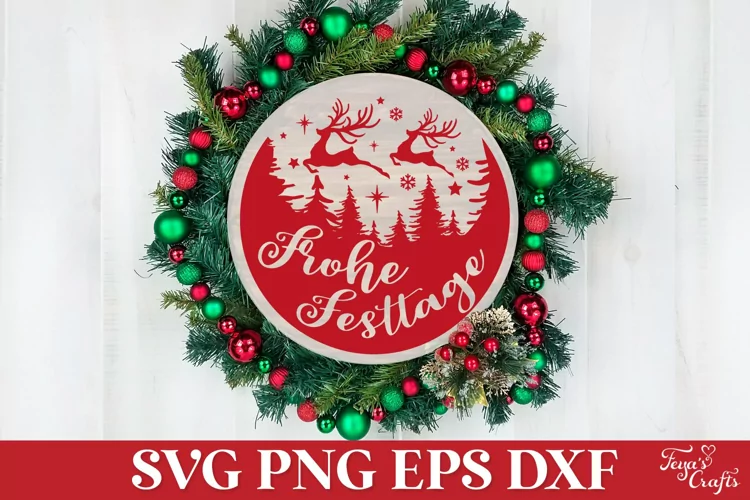 Frohe Festtage Plotterdatei | Plotter Weihnachten