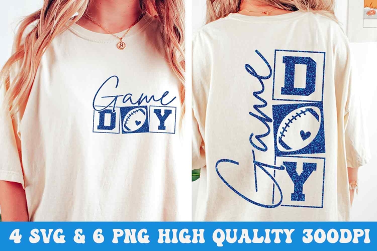 Game Day Football SVG PNG Football Season Football Mom