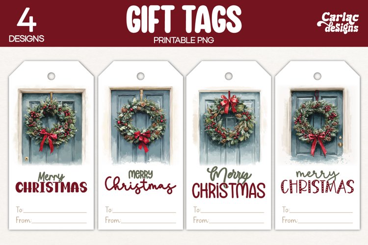 Christmas Gift Tags, Merry Christmas Printable Tags