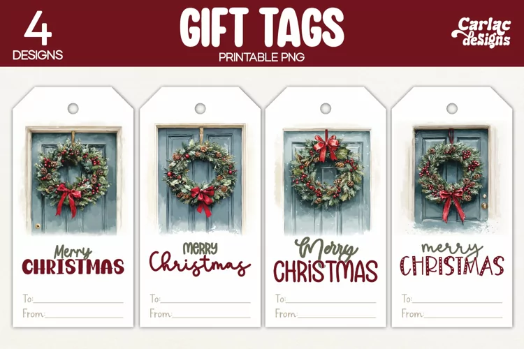 Christmas Gift Tags, Merry Christmas Printable Tags