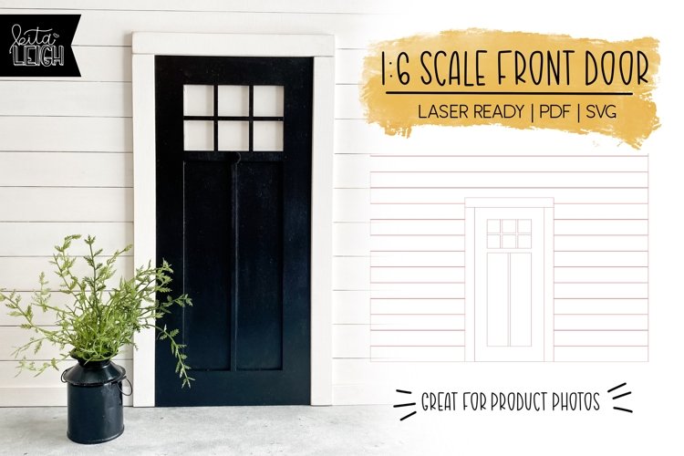 1:6 Scale Front Door Laser Design | Product Photography Prop example image 1