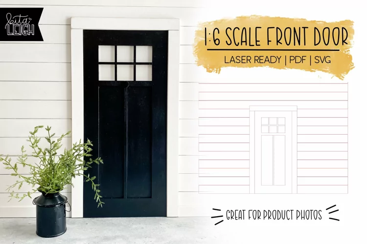 1:6 Scale Front Door Laser Design | Product Photography Prop
