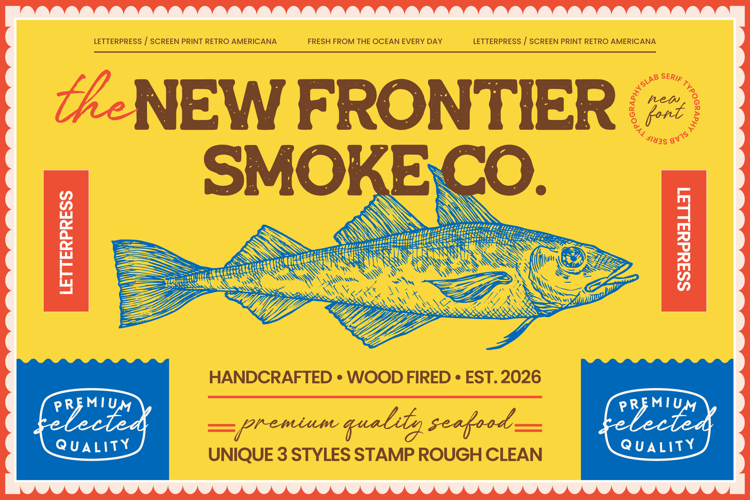Frontier Smoke - Typography Slab Serif