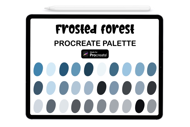 Frosted Forest Procreate Palette - Procreate Color Palette